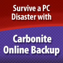 Protect your files with Carbonite Online Backup.